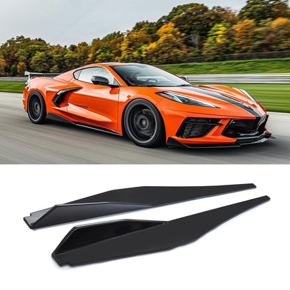 For 2020-2026 Corvette C8 Side Skirts