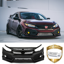 For 2016-2021 Honda Civic Type R Style Front Bumper Cover Set