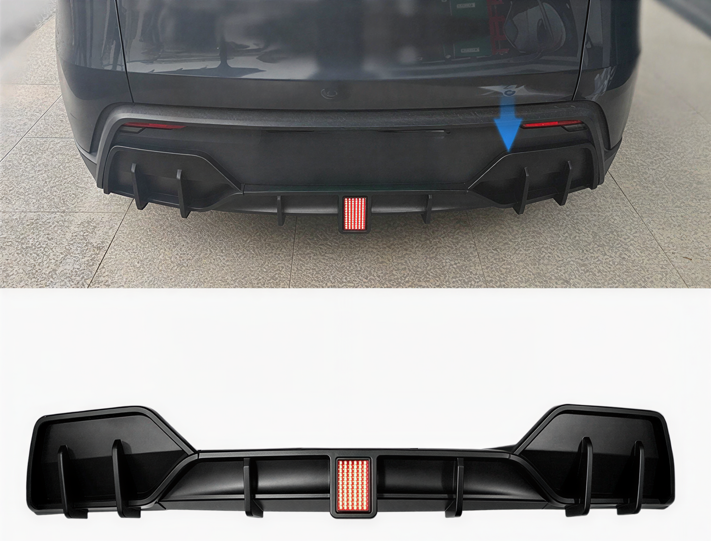 For 2025-2026 Tesla Model Y Yofer Rear Diffuser