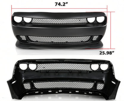 For 2015-2023 Dodge Challenger Hellcat Style Front bumper set
