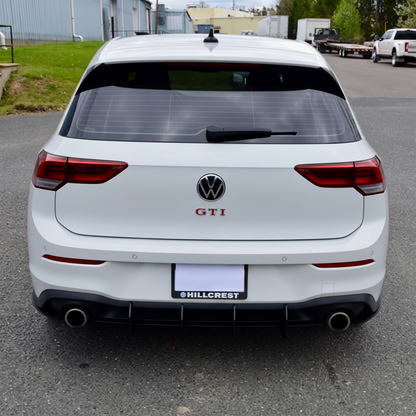For 2022-2025 Volkswagen Golf GTI MK8 Blade Style Rear Diffuser 3PCS