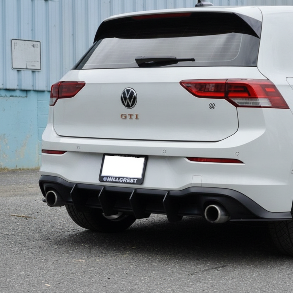 For 2022-2025 Volkswagen Golf GTI MK8 Blade Style Rear Diffuser 3PCS