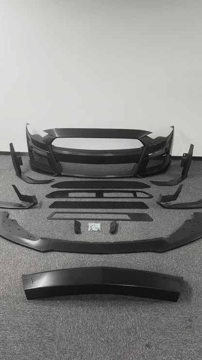 For 2018-2023 Ford Mustang GT500 Style Front Bumper Cover Set
