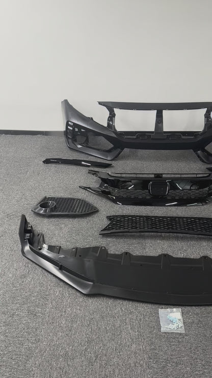 For 2016-2021 Honda Civic Type R Style Front Bumper Cover Set