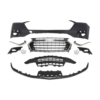 For 2018-2021 Chevy Traverse Front Bumper Cover Grille Set