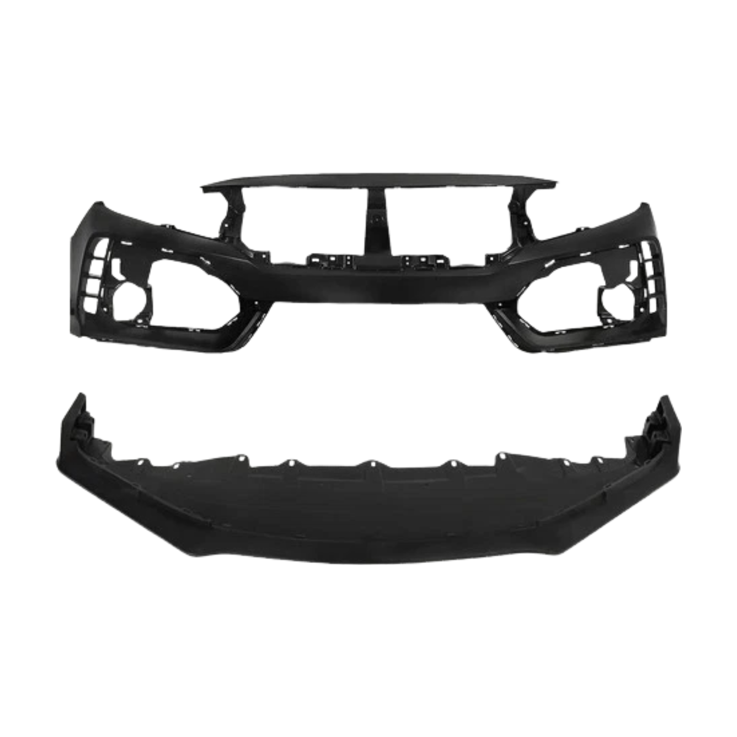 For 2016-2021 Honda Civic Type R Style Front Bumper Cover Set