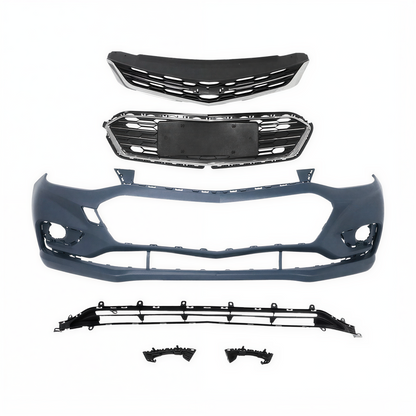 For 2016-2018 Chevy Cruze Front Bumper Cover Grille Grill Set