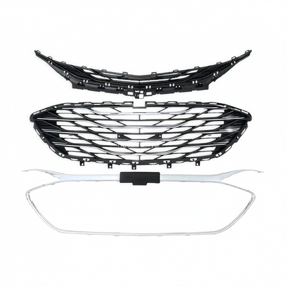 For 2019-2024 Chevy Malibu Front Bumper Cover Grille Fog Light Set