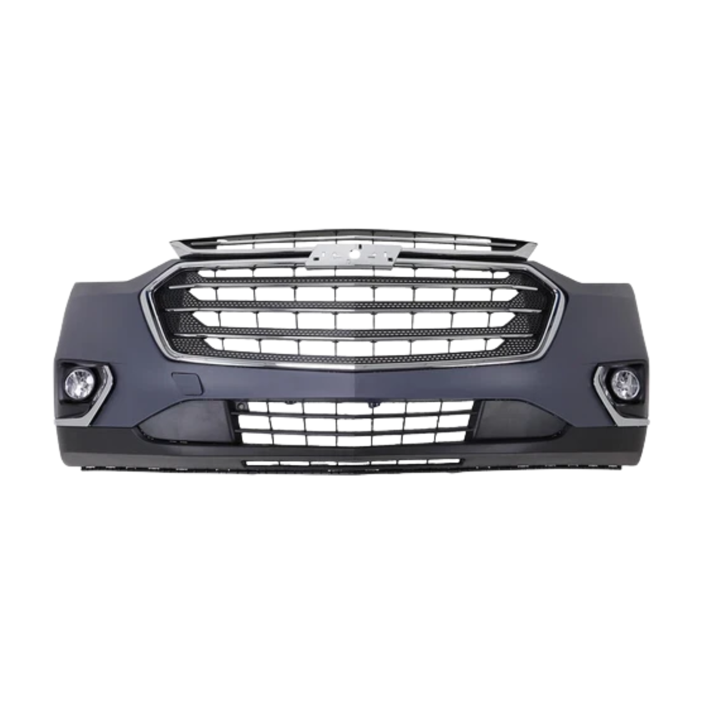 For 2018-2021 Chevy Traverse Front Bumper Cover Grille Set