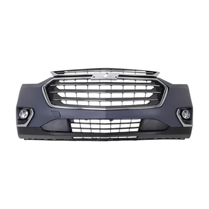 For 2018-2021 Chevy Traverse Front Bumper Cover Grille Set