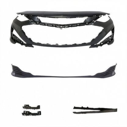 For 2019-2024 Chevy Malibu Front Bumper Cover Grille Fog Light Set