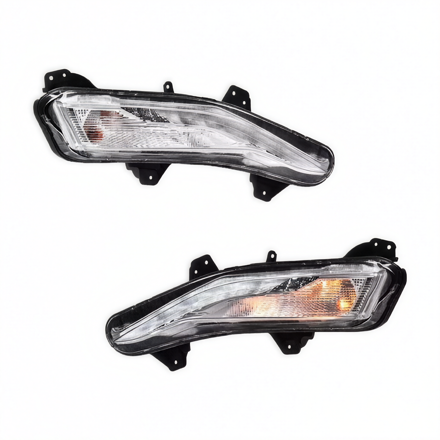 For 2019-2024 Chevy Malibu Front Bumper Cover Grille Fog Light Set