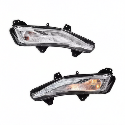 For 2019-2024 Chevy Malibu Front Bumper Cover Grille Fog Light Set